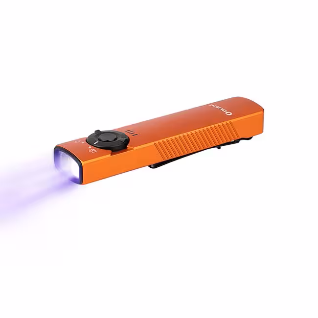 چراغ قوه لیزر دار یووی آرکفلد اولایت نارنجی با نور سفید  OLight Arkfeld UV Orange CW