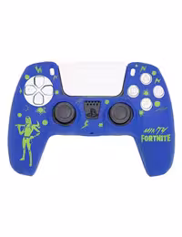 روکش محافظ دسته PS5 لیزری آبی سبز طرح فورتنایت