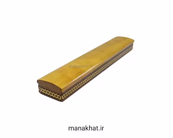 قط زن خوشنویسی چوب شمشاد خاتم کاری شده