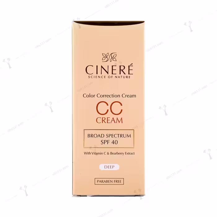سی سی کرم سینره spf 40 رنگ تیره 40 میلی لیتری
