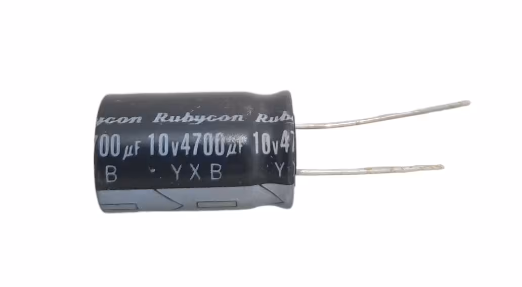 خازن الکترولیت 4700 میکرو فاراد 10 ولت rubycon