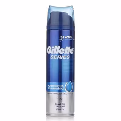 ژل اصلاح ژیلت Gillette مدل MOISTURZING NEMLENDIRICI ظرفیت 200 میلی لیتر
