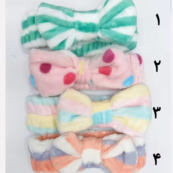 هدبند حوله ای پاپیونی | amazonchi