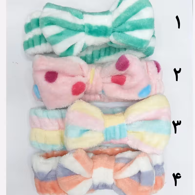 هدبند حوله ای پاپیونی | amazonchi