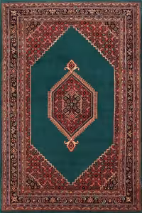 گلیم درجه1 ماندگار ابعاد متنوع زمینه گلیم قرمز سبز کد 1-1114 | گلیم کیفیت ضد حساسیت