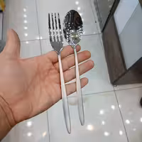 قاشق و چنگال غذاخوری 12 پارچه آر ام اس مدل 204s