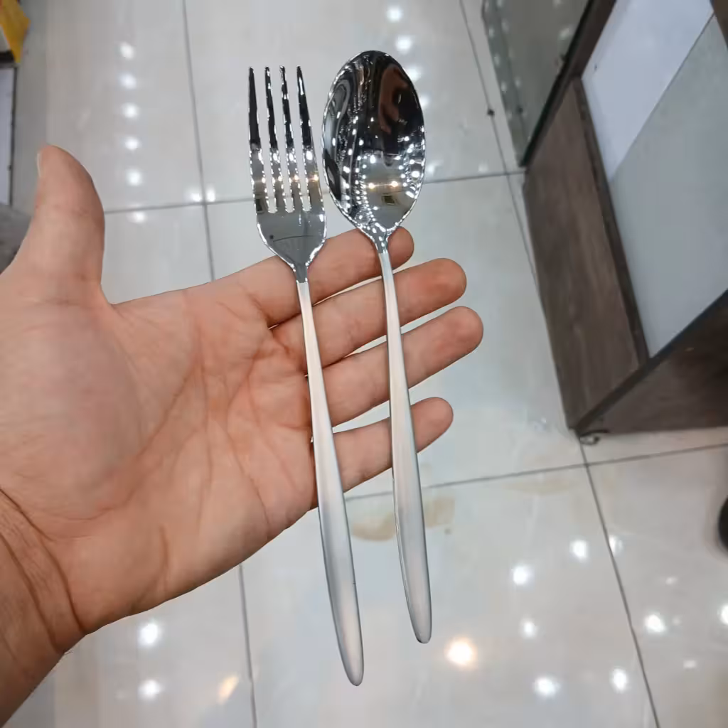 قاشق و چنگال غذاخوری 12 پارچه آر ام اس مدل 204s