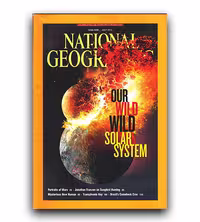 مجله National Geographic Our Wild Solar System، انگلیسی، چاپ اصل، کاغذ گلاسه روغنی