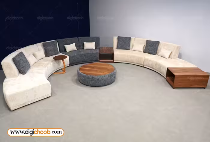 مبل راحتی یو مافیا - نیم دایراه ای