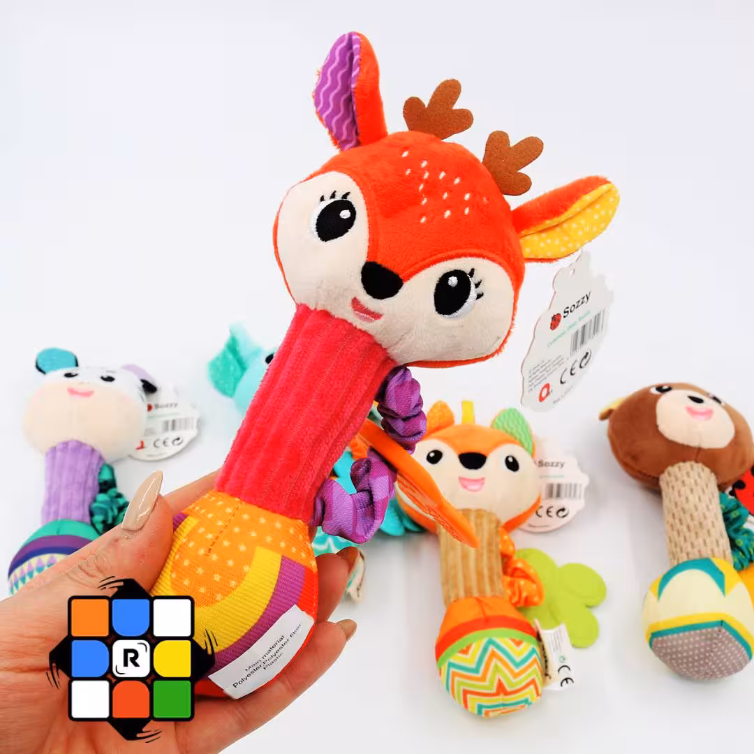 جغجغه پارچه ای حیوانات