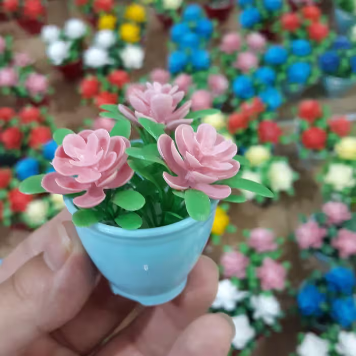 گل مصنوعی مینیاتوری بسته 36 عددی
