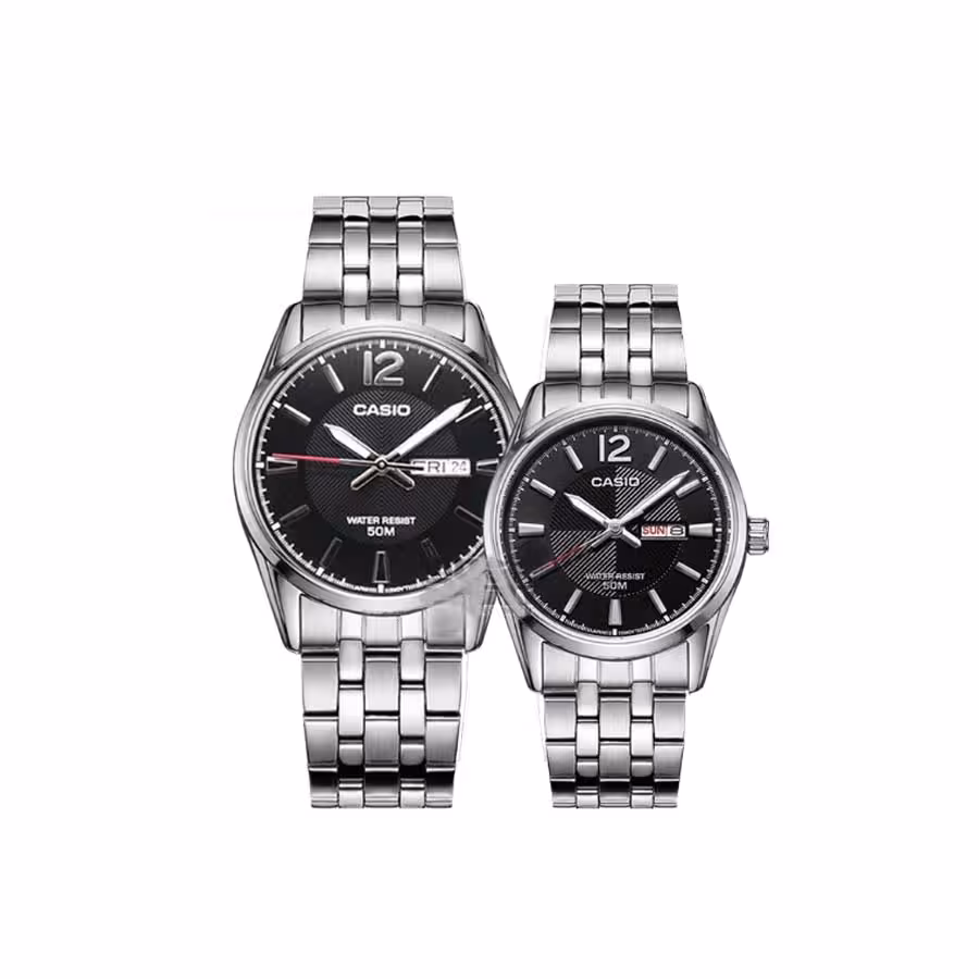 ست ساعت زنانه و مردانه کاسیو مدل MTP-1335D-1A و LTP-1335D-1A