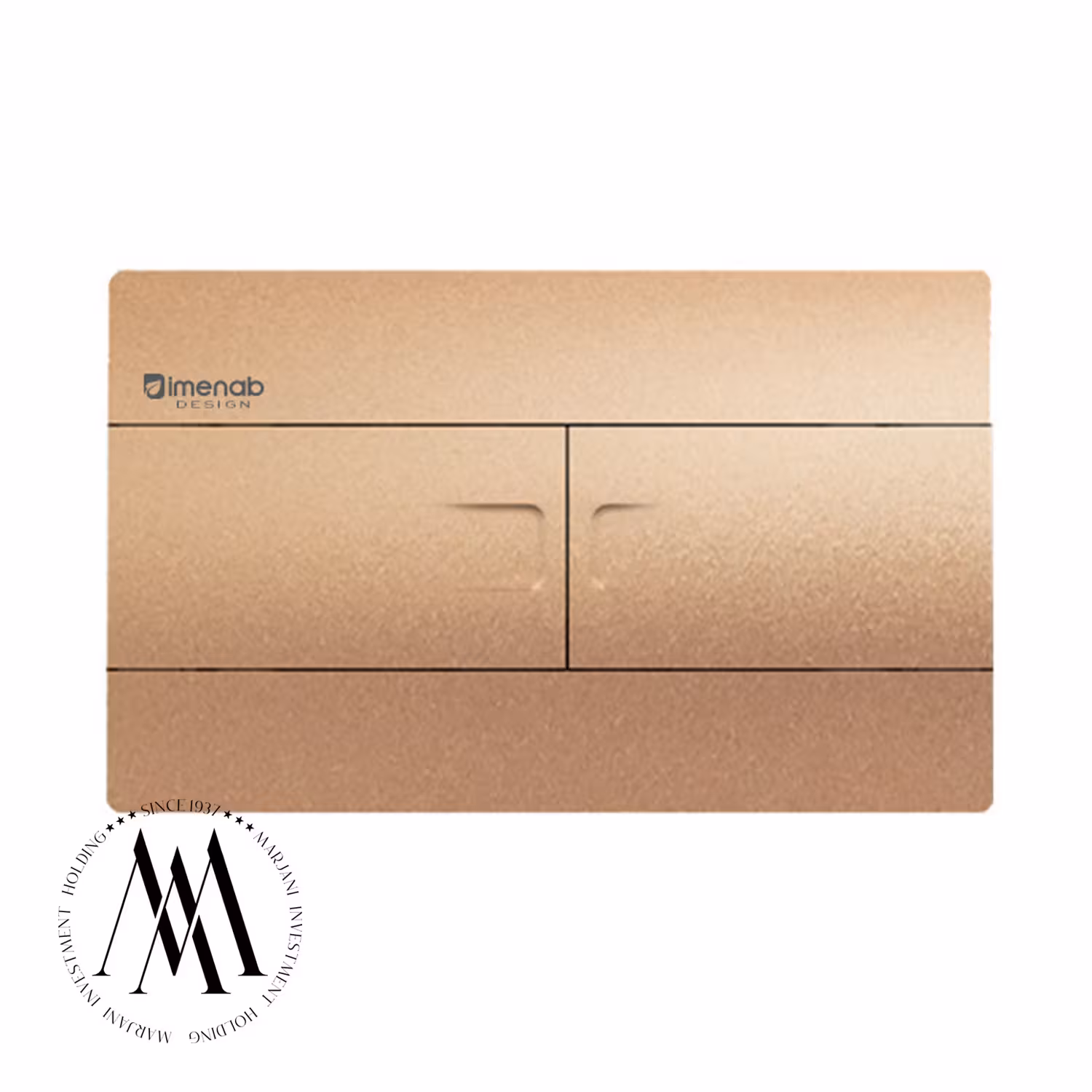 کلید فلاش تانک توکار ایمن آب_مدل فلت _(مسی)