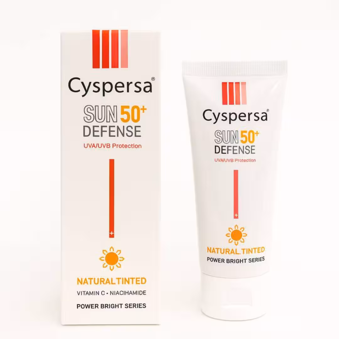 کرم ضد آفتاب رنگی طبیعی روشن کننده spf50 سیسپرسا