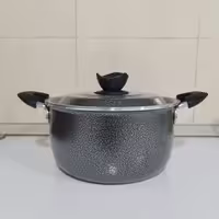 قابلمه گرانیتی سایز 22 برند افسون رنگ سربی