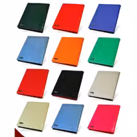 دفترکلاسوری 100برگ مدیران چرمی 26حلقه قفل فلز عرش کد77