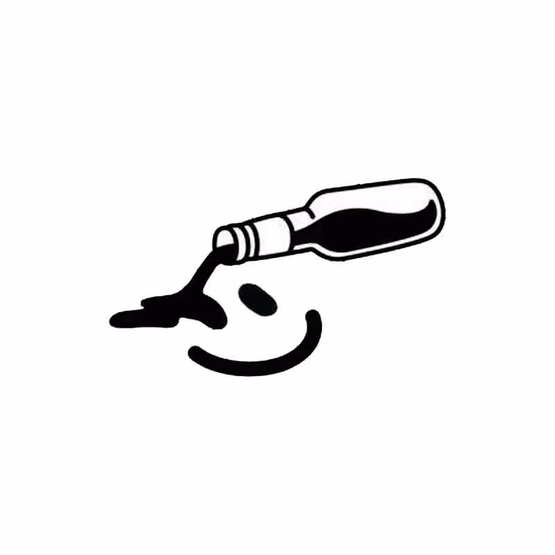 برچسب طرح بطری کد 2665