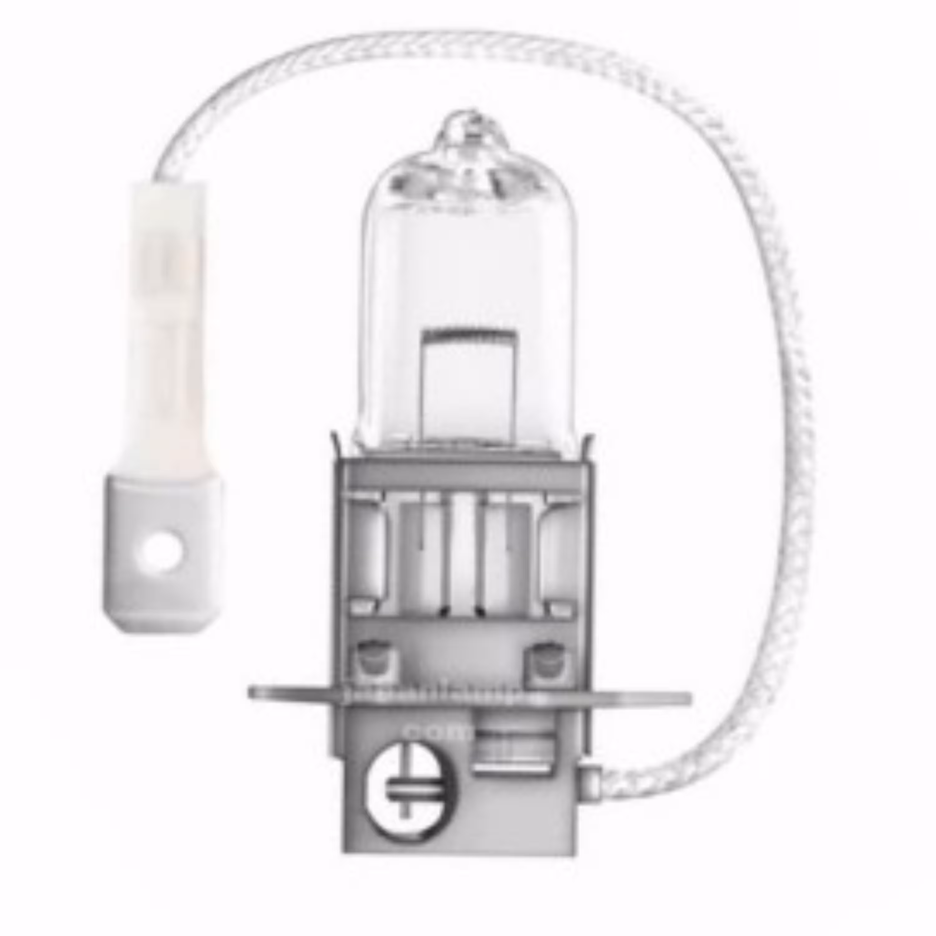 لامپ 100 وات پایه h3 اسرام بسته 2 عددی