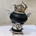 کروپ ست  سماور ساحر 3 کاره رنگی مشکی  BLACK-9327