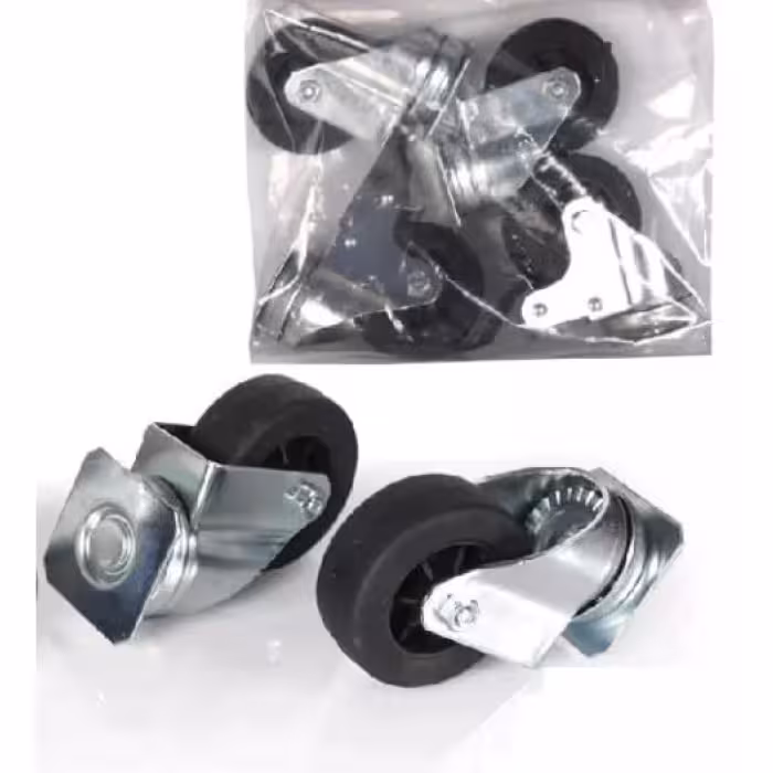 ست چرخ باکس حمل رها پایه فلزی قفل دار (4 عددی)