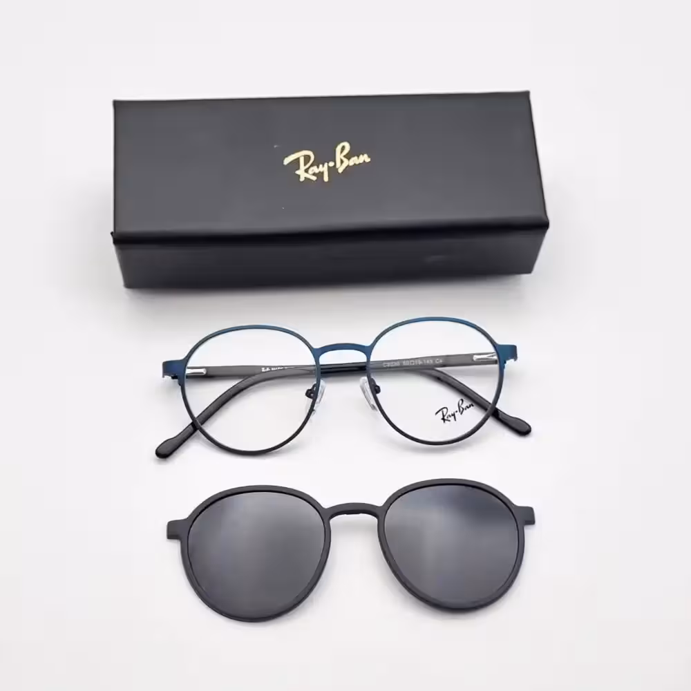 عینک طبی تک کاور ریبن مدل 8030 رنگ سرمه ای