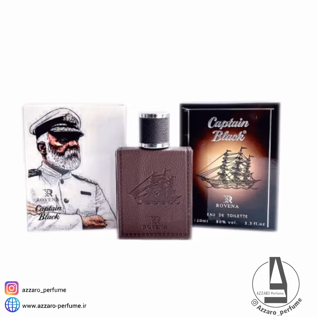 عطر ادکلن روونا مدل کاپیتان بلک حجم 100 میل