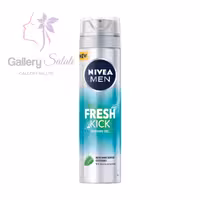ژل اصلاح نیوا مدل فرش کیک حاوی نعناع و آب کاکتوس Nivea Fresh Kick Shaving Gel 200ml
