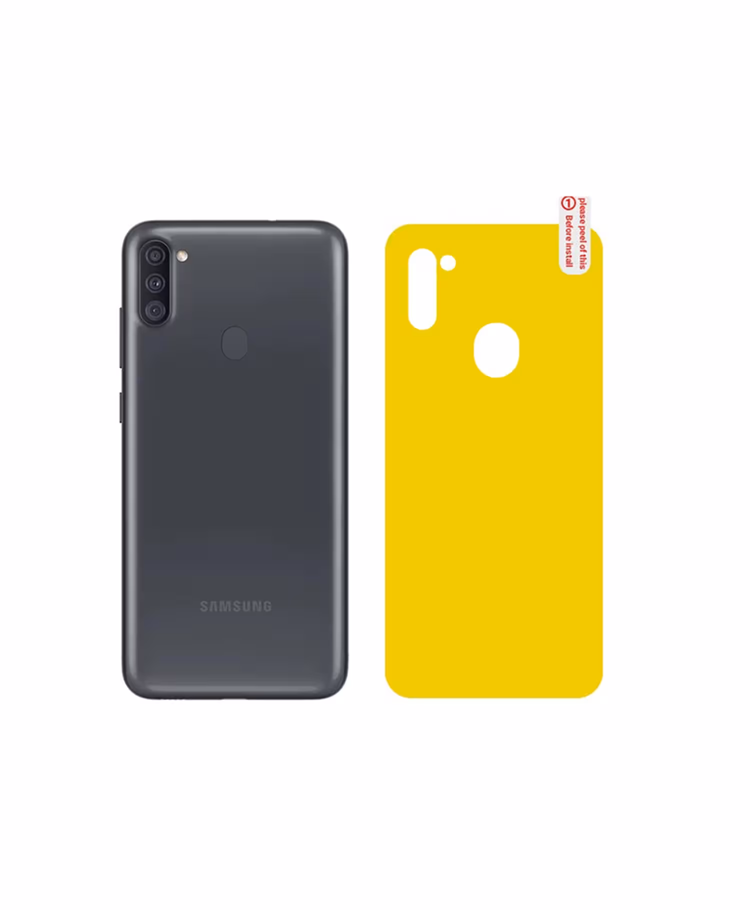 برچسب پشت شفاف موبایل سامسونگ Samsung A11