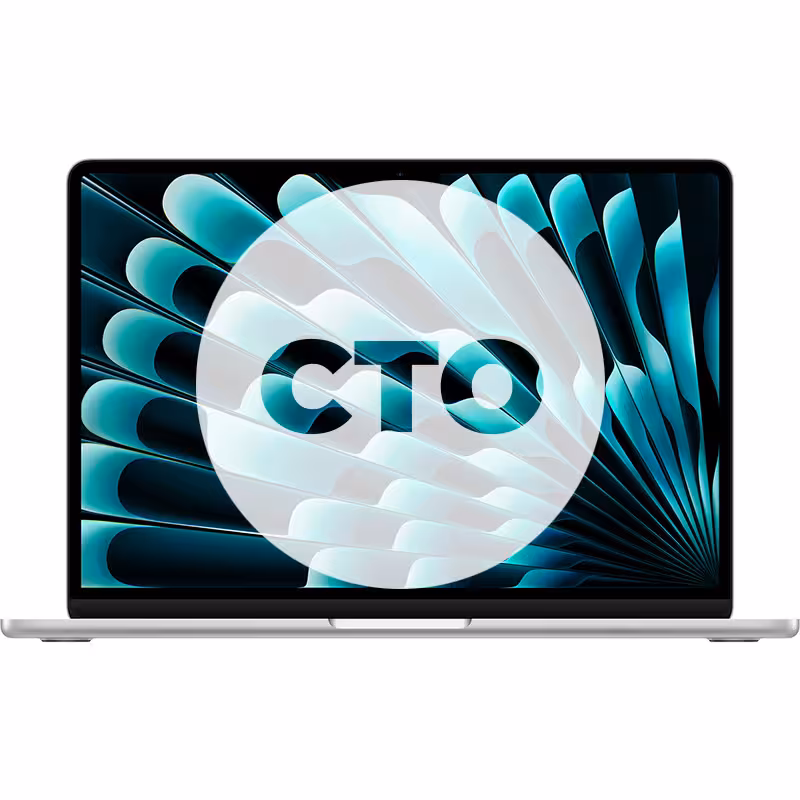 مک بوک ایر 13.6 اینچ 2024 سری M3 کاستوم پردازنده 8core - 10core حافظه رم 8 گیگابایت هارد 1 ترابایت نقره ای Z1B8001EC - Hiapple.ir