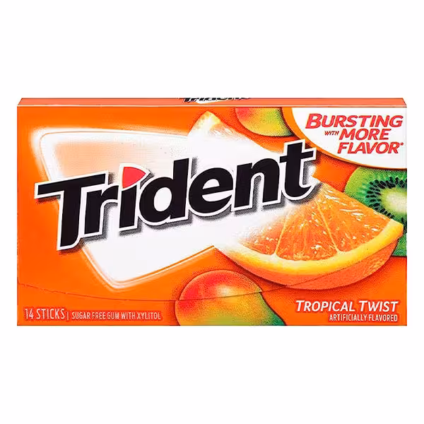 آدامس تریدنت میوه های استوایی 14 عددی