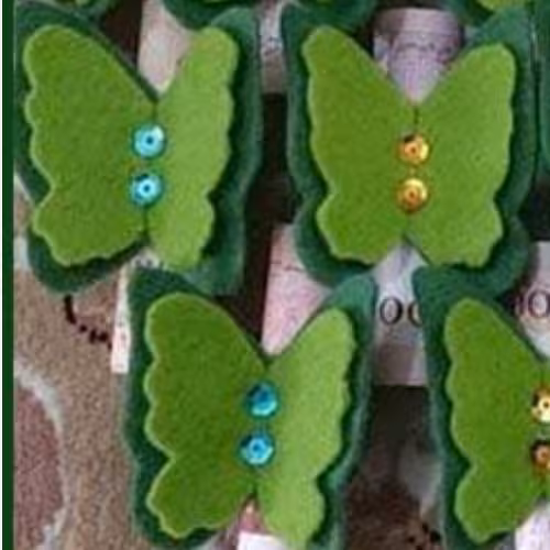 گیفت پروانه جای پول عید غدیر مقوایی جهت عیدی سفارشات عمده پذیرفته میشود