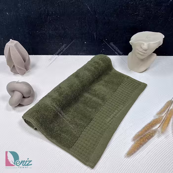 حوله دستی طرح هاروتس رنگ زیتونی