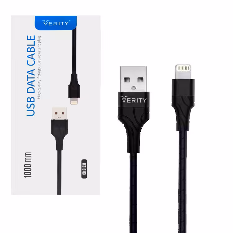 کابل دیتا و شارژ آیفون VERITY مدل cb3133