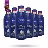 6 عدد لوسیون شیر بدن نیوا NIVEA مدل تغذیه‌ کننده عمیق Rich Nourishing حجم 400 میلی لیتر (اورجینال)