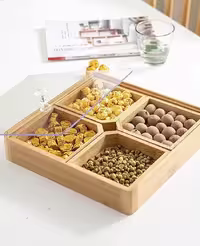 تی بگ مربع بامبو چهار خانه Kit-147