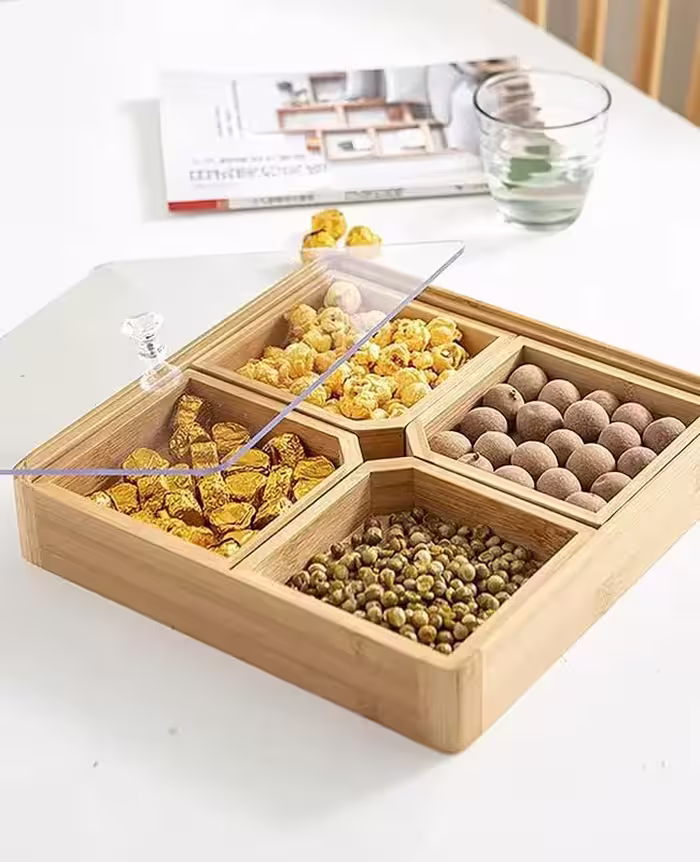 تی بگ مربع بامبو چهار خانه Kit-147