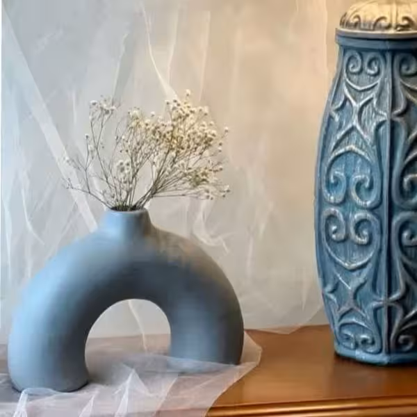 گلدان دفرمه پلی استری