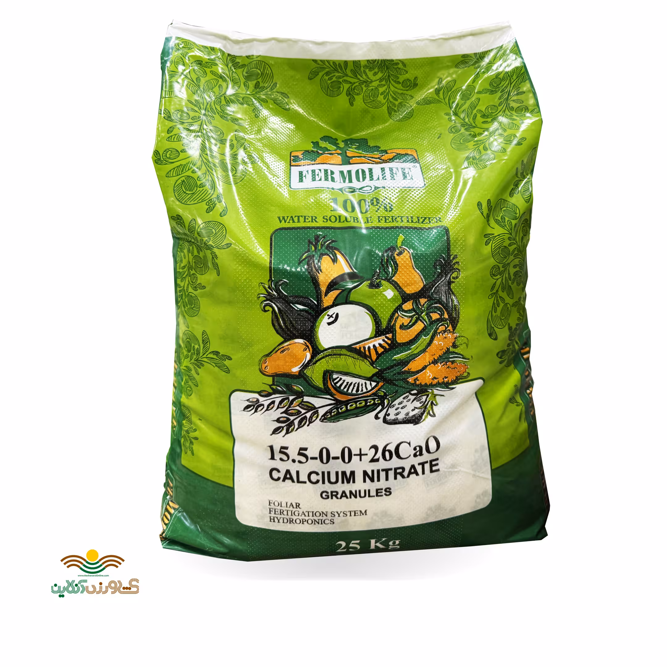 کود نیترات کلسیم گرانوله فرمولایف 25 کیلویی بهاران