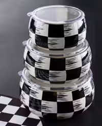 ظروف نگهدارنده لعابی 3 تایی آجارacar