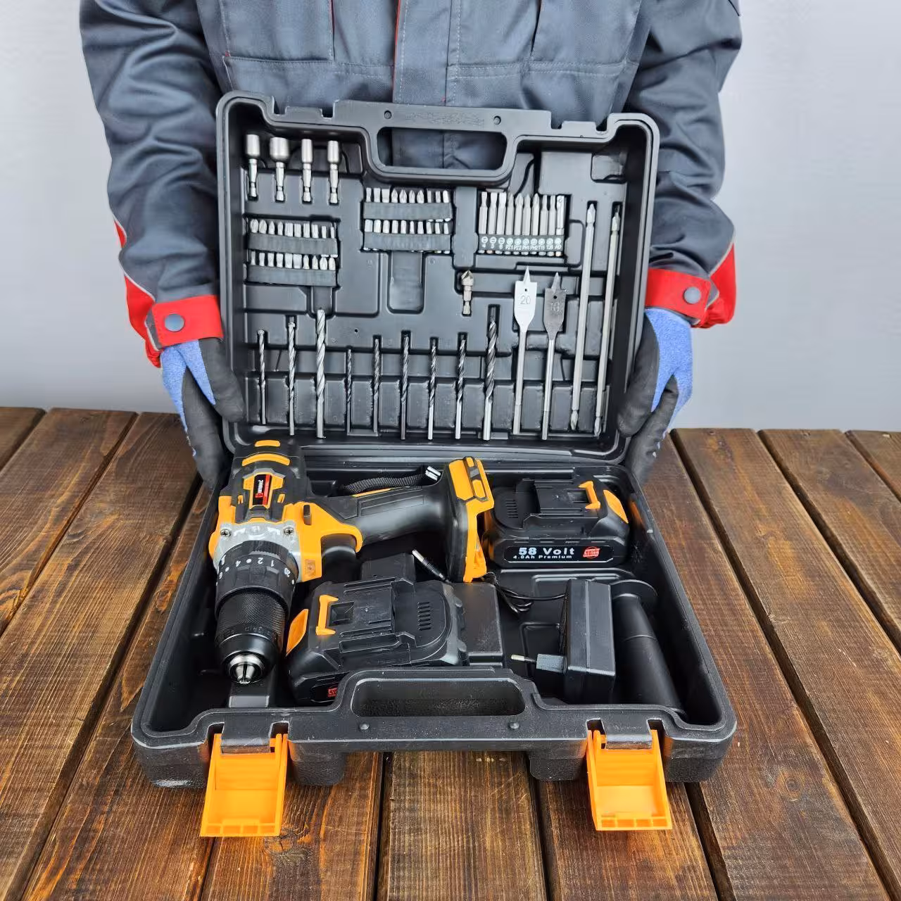 دریل شارژی 58 ولت تک باتری اولترا چکشی اینتی مکس مدل 0924