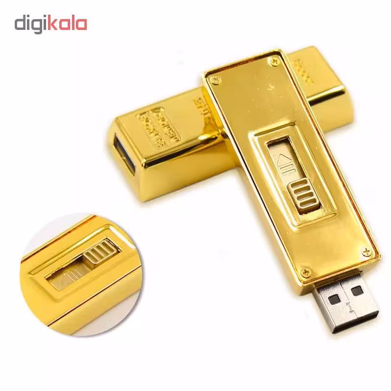 فلش مموری مدل Ultita-Bn طرح شمش طلا ظرفیت 32 گیگابایت
