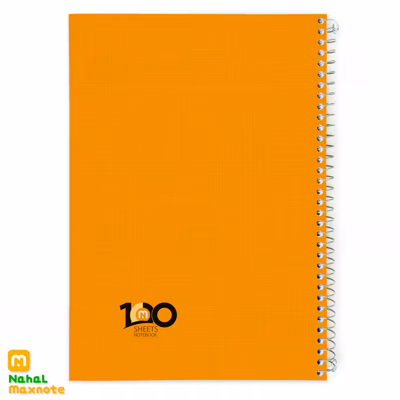 دفتر 100 برگ سیمی تک رنگ کد 9123.طرح 4