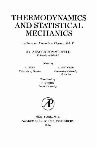 خرید و دانلود نسخه کامل کتاب Thermodynamics and Statistical Mechanics