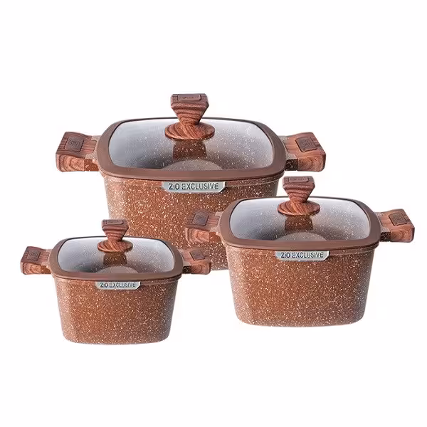 سرویس قابلمه 6 پارچه زیو مدل Z-8350-24 | کالا مکس