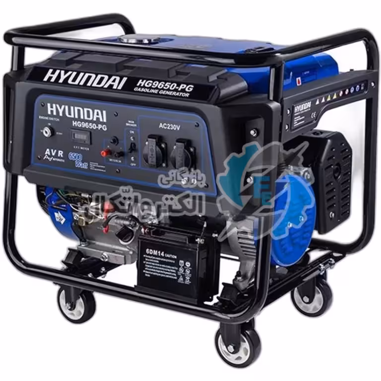 ژنراتور اینورتر بنزینی 7500 وات هیوندای مدل HG7525-PG