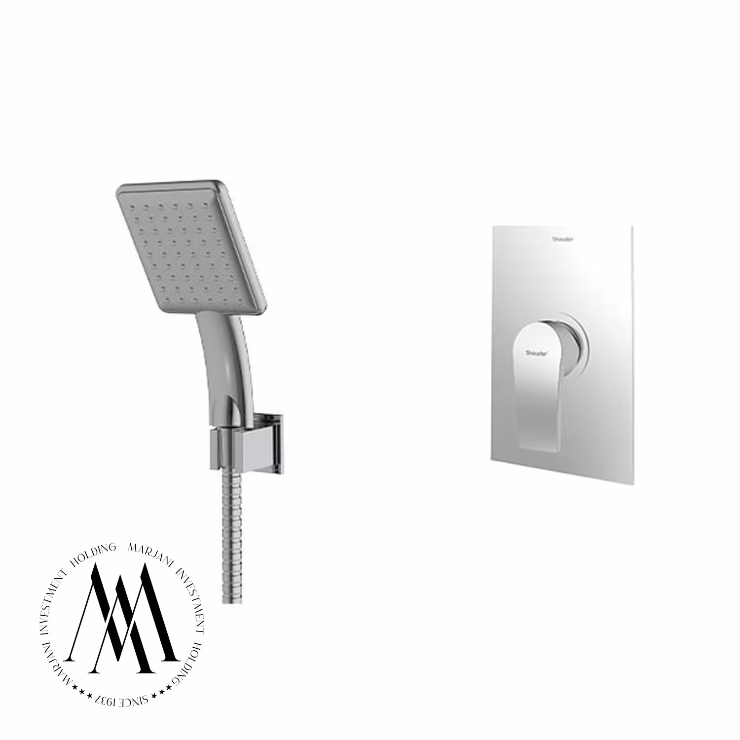 شیر حمام توکار شودر مدل رومرپلاس ABS تیپ 2 (کروم)