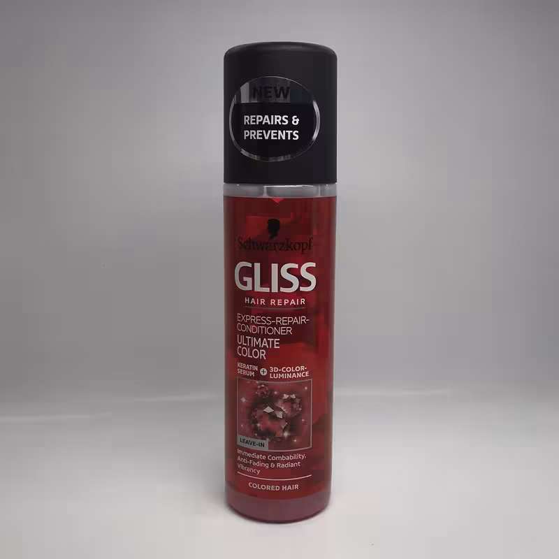 سرم دو فاز ترمیم کننده مخصوص موهای رنگ شده Ultimate Color گلیس 200 میل - Gliss