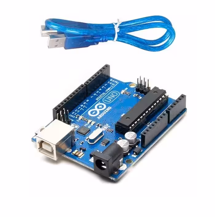 برد آردوینو Arduino UNO R3   کابل USB با پردازنده ATmega328P