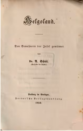 خرید و دانلود نسخه کامل کتاب Helgoland ; den Bewohnern der Insel gewidmet