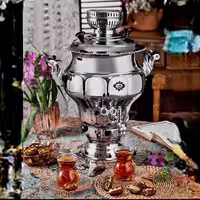 سماور گازی 6 لیتری عالی نسب مدل نقشینه سیمین